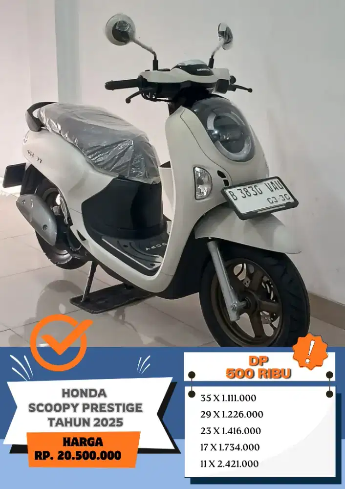 Dp 500 Rb!! HONDA SCOOPY PRESTIGE TAHUN 2025
