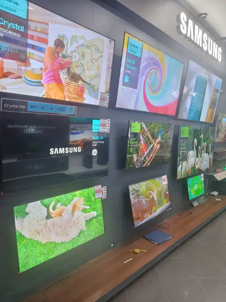 READY TV MERK SAMSUNG, LG, SHARP, POLYTRON, DLL BISA DICICIL