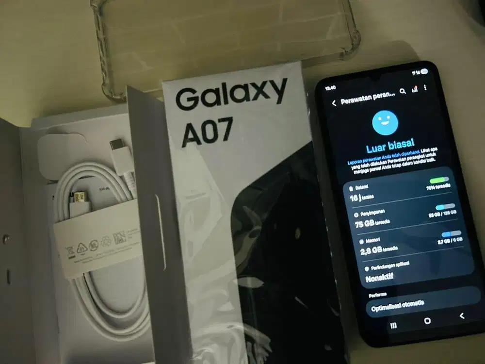 Samsung A07 6/128 GB Hitam