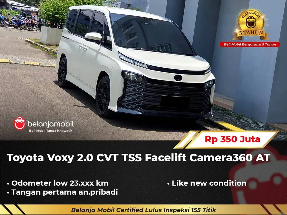 [ LOW KM 23RB ] Toyota Voxy 2.0 CVT TSS Facelift Camera360 2022/2023