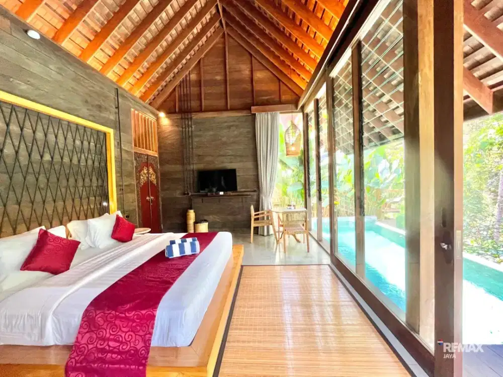 VILLA view to River & Tropical Forest in UBUD.