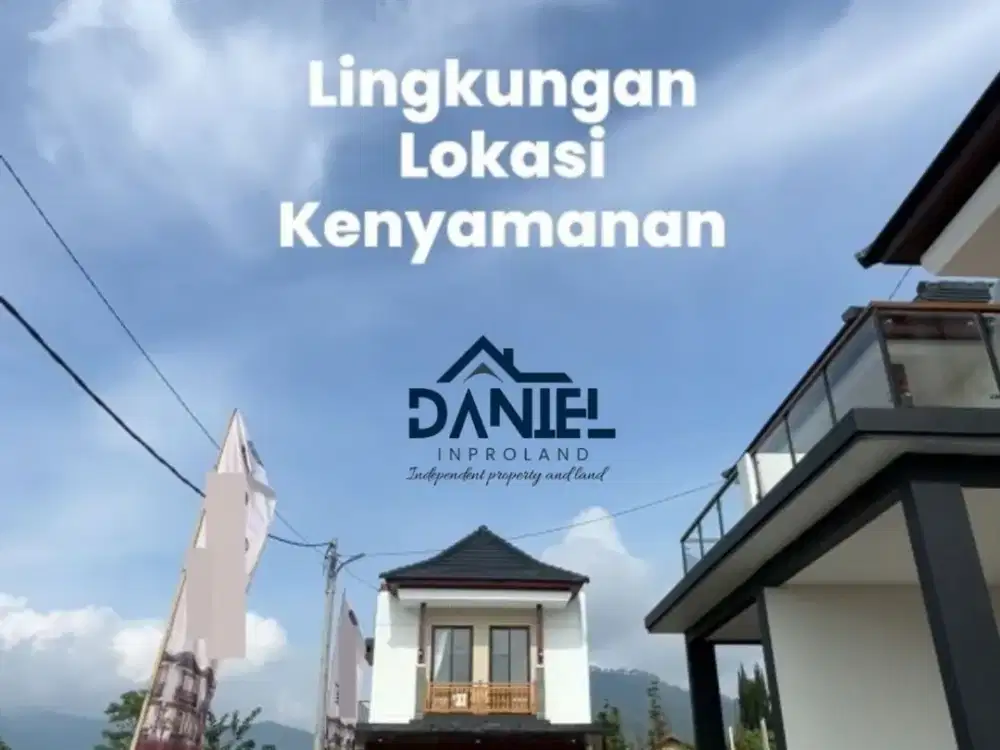 VILLA 4 KAMAR PLUS KOLAM RENANG VIEW PEGUNUNGAN DEKAT ALUN ALUN KOTA BATU