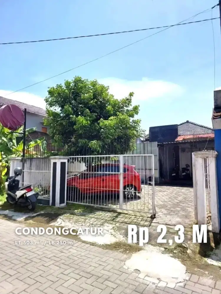 Dijual Rumah dan Gudang Luas Strategis di Condongcatur