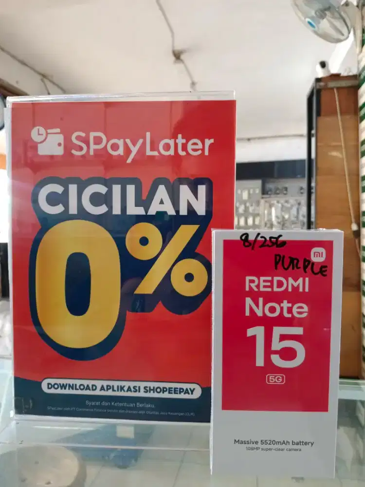 Redmi Note 15 5G, 4G 8/256 12/512 cicilan 0%
