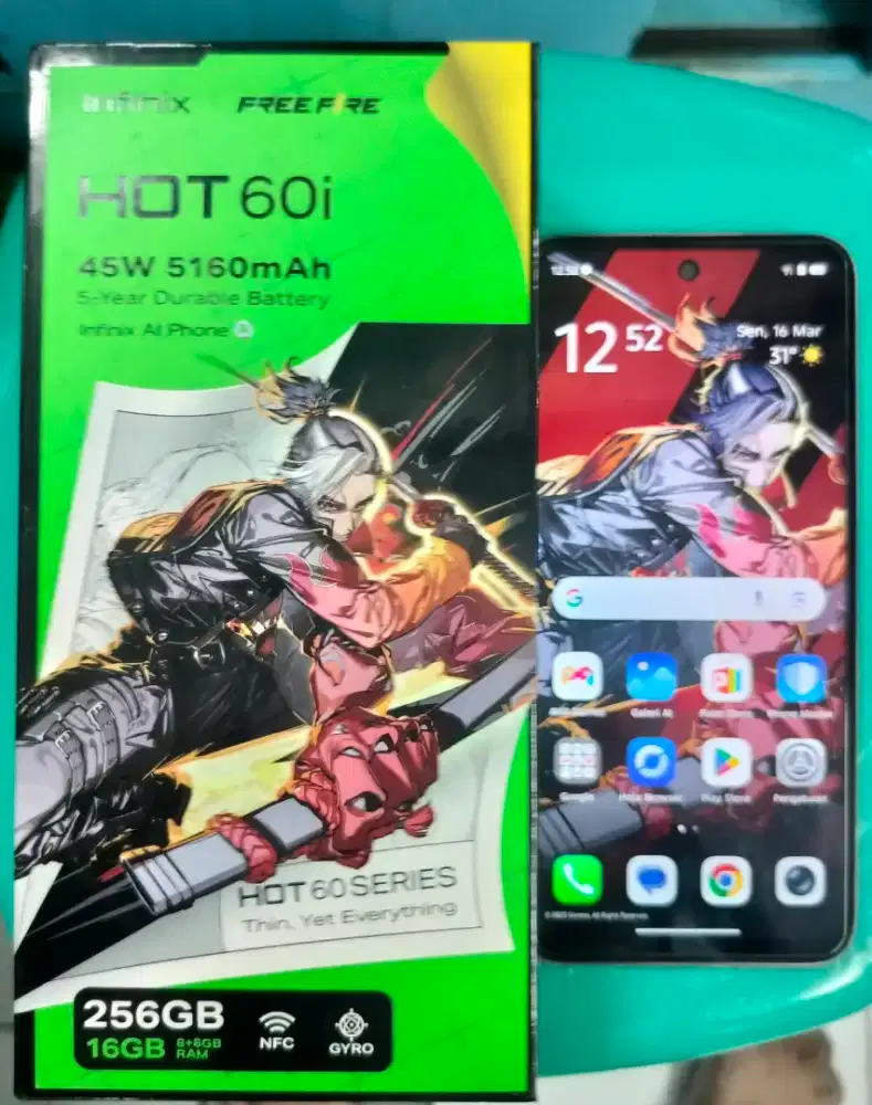 INFINIX HOT 60i 8+8/256Gb HP+DUS AJA