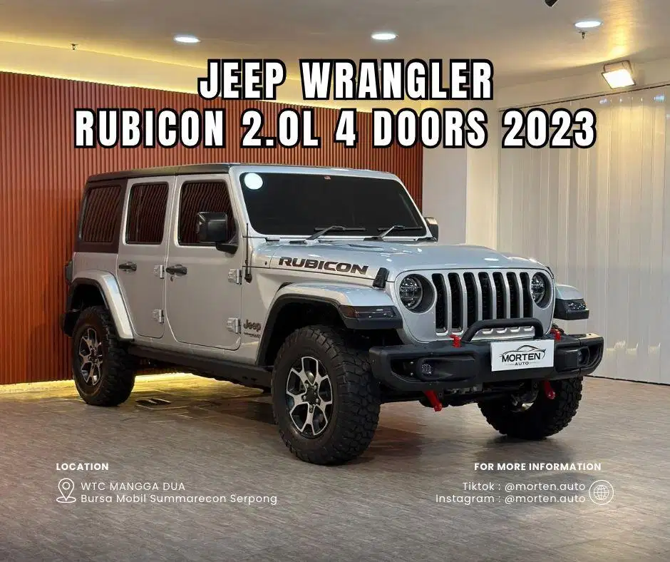 Jeep Wrangler Rubicon 2.0L 4Doors 2022 odo 27 Ribuan