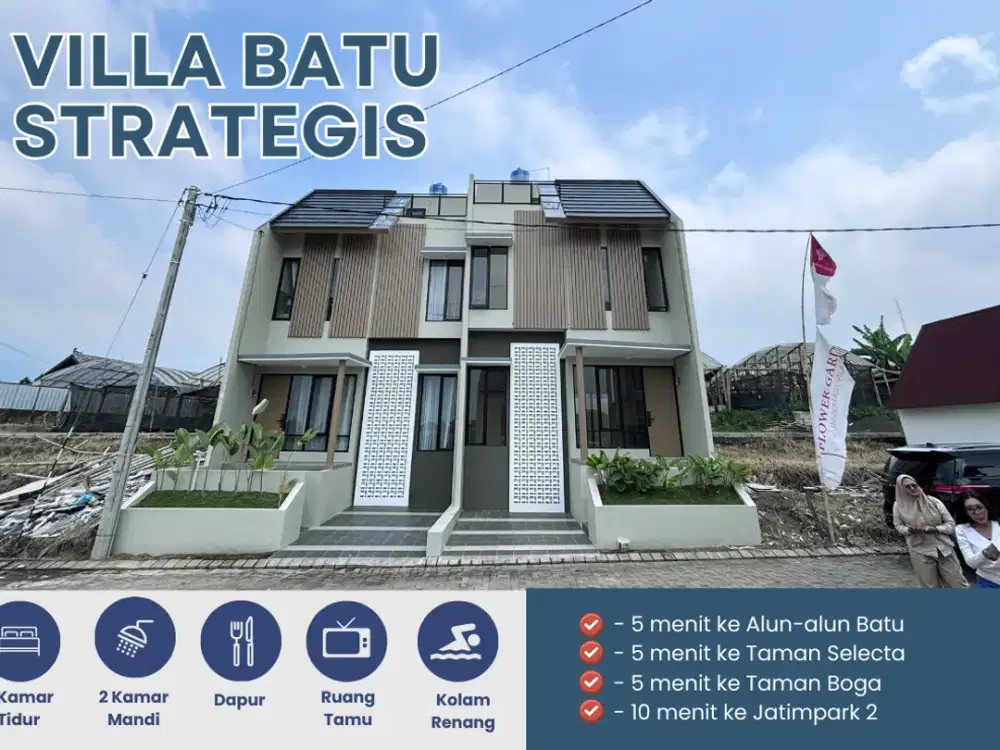 Vila Mewah Harga Terjangkau – Flower Garden Batu, View Alam Indah