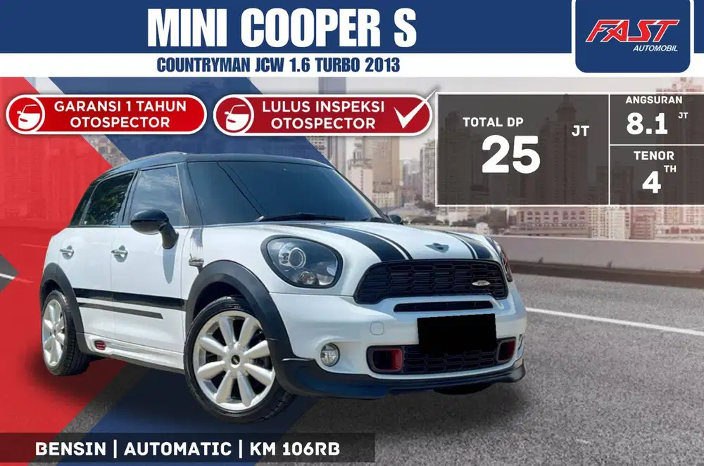 MINI COOPER S COUNTRYMAN JCW 2013 PANORAMIC PAJAK PANJANG WARRANTY 1TH