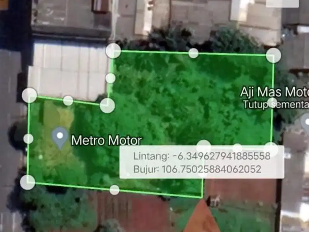 Dijual murah luas murah di pinggir jalan RE Martadinata Ciputat