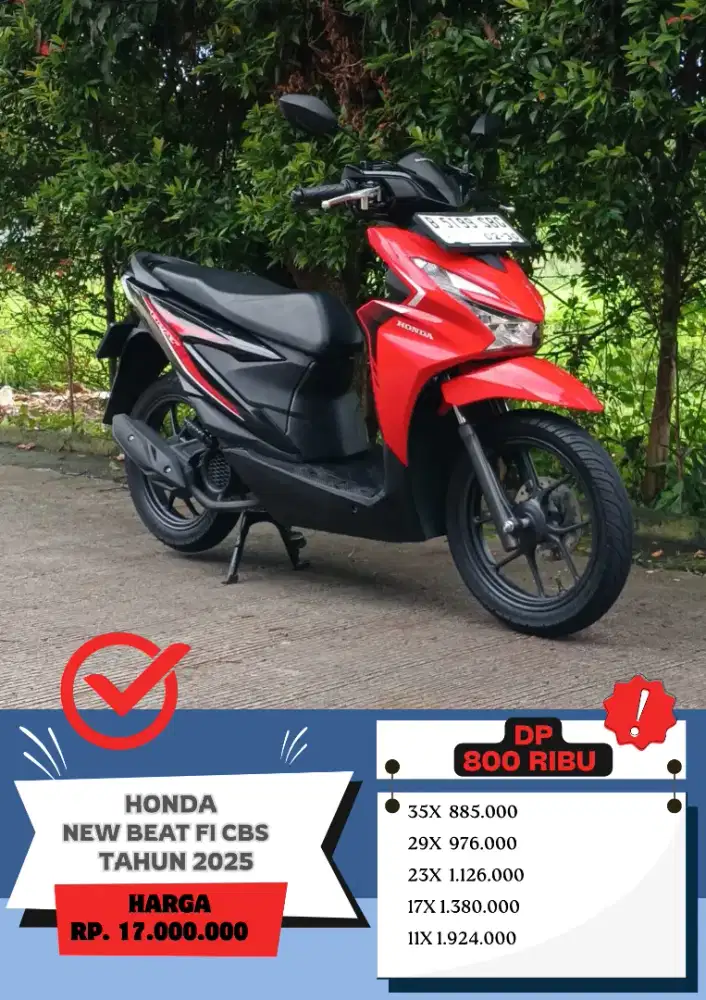 Honda Beat Fi Sporty CBS Tahun 2025
