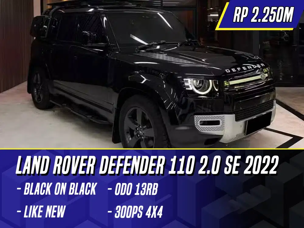 Land Rover Defender 110 2.0 300PS SE 4x4 2022 Black Hitam P300 P 300