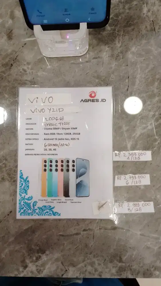 Vivo Y21D kredit tanpa DP