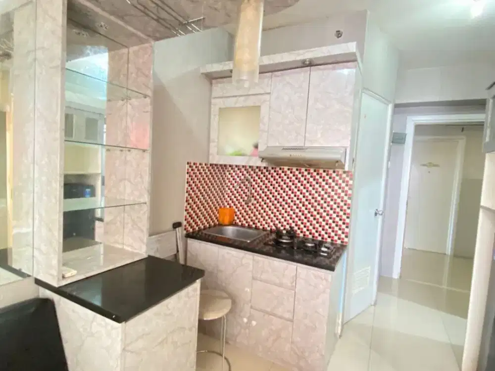 Green Pramuka City Tower Bougenville Lantai Sedang Bagus Furnish