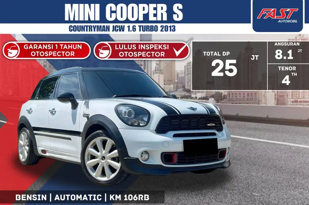 MINI COOPER S COUNTRYMAN JCW 2013 PANORAMIC PAJAK PANJANG