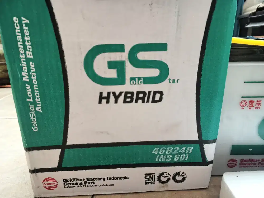 Aki mobil GS Gold Star ns60 hybrid aki basah 45Ah