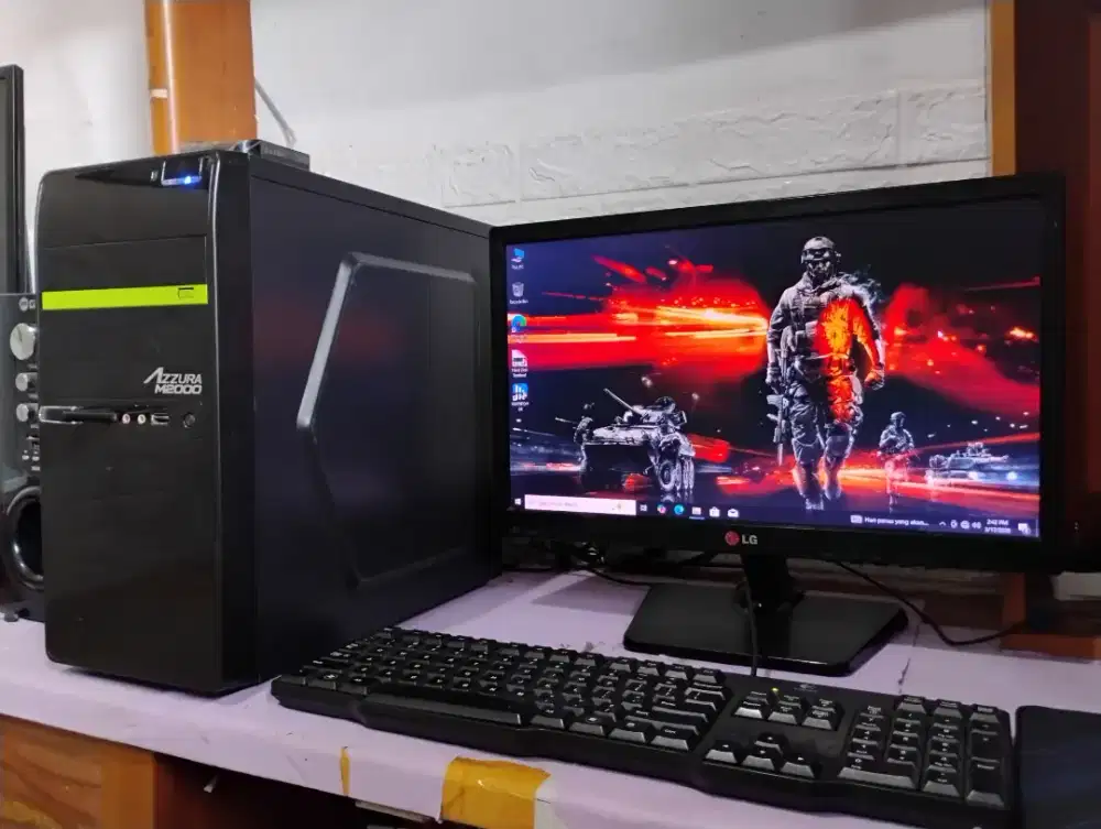 Pc editing dan gaming roblox / intel core i5 + ram 8gb + monitor 19inc