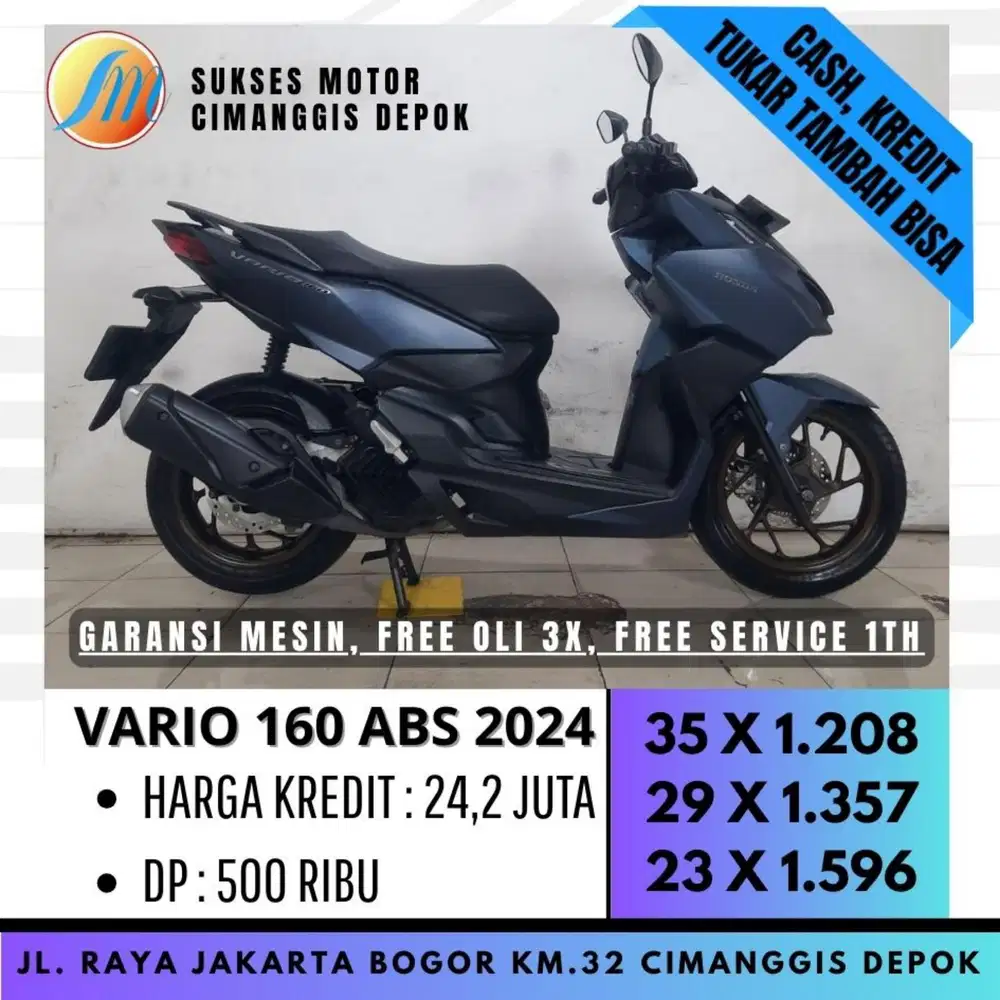 DP500 VARIO 160 ABS 2024 CICILAN RINGAN UNIT BERGARANSI [SUKSES MOTOR]