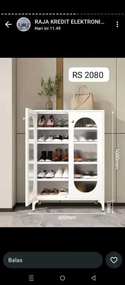 Lemari sepatu RS2080