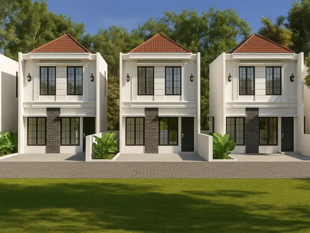 Rumah 2 Lantai Desain Klasik Jogja Area Jl Kaliurang Km 9 Sinduharjo Ngaglik Dekat Kampus UGM UII