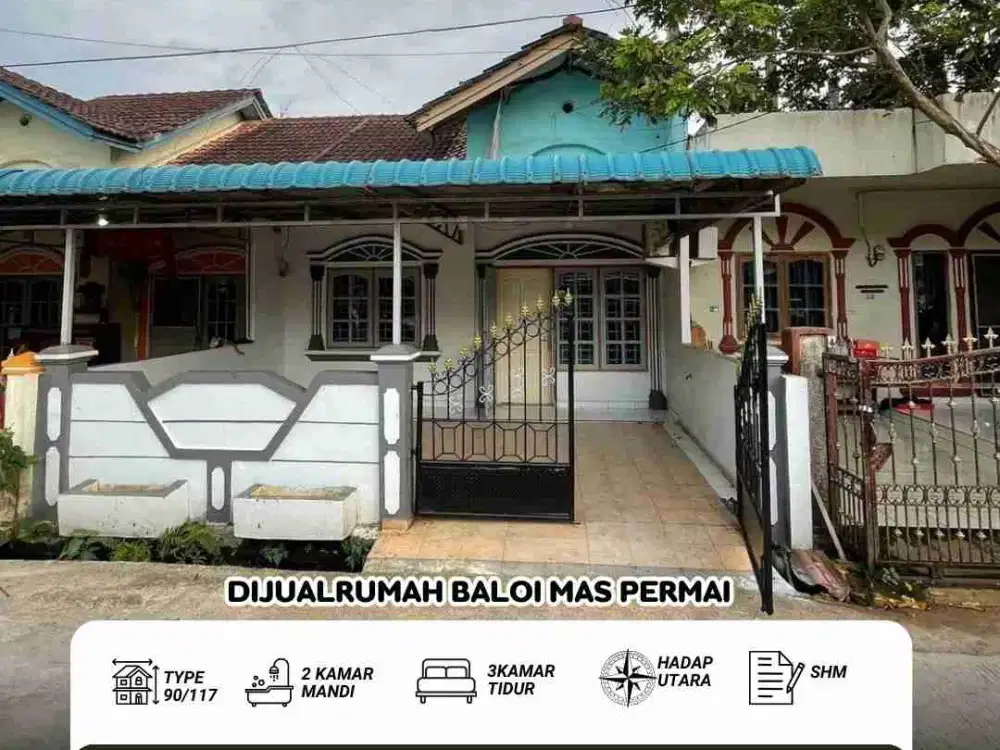 Dijual cepat rumah baloi mas permai