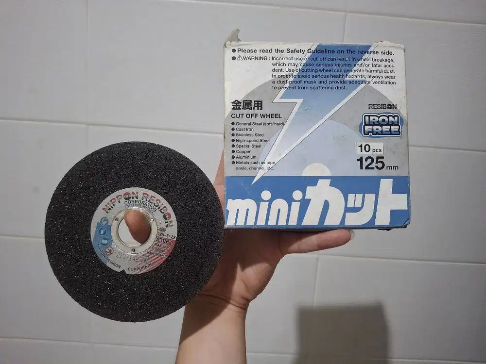 Nippon Resibon Cutting Wheels 5 inch, batu gerinda/potong