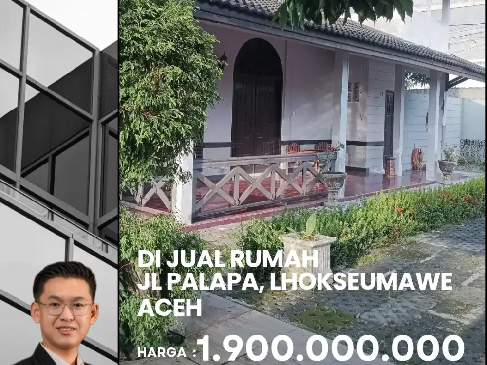 DIJUAL RUMAH DI JALAN PALAPA LHOKSEUMAWE - ACEH