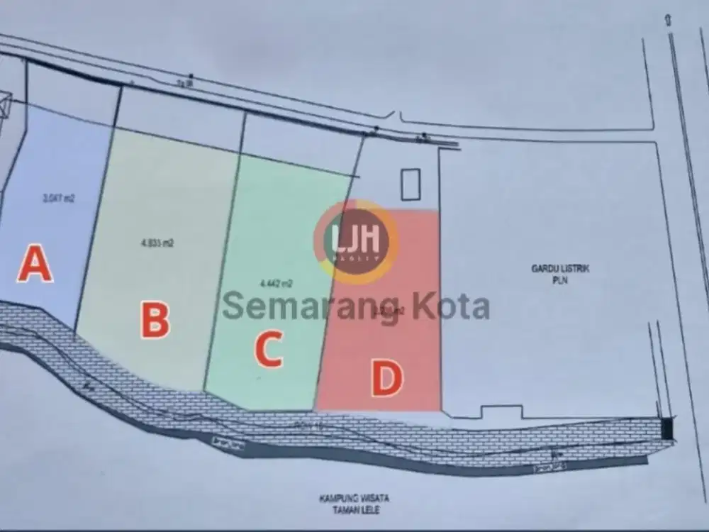 Kavling di jalan raya Walisongo