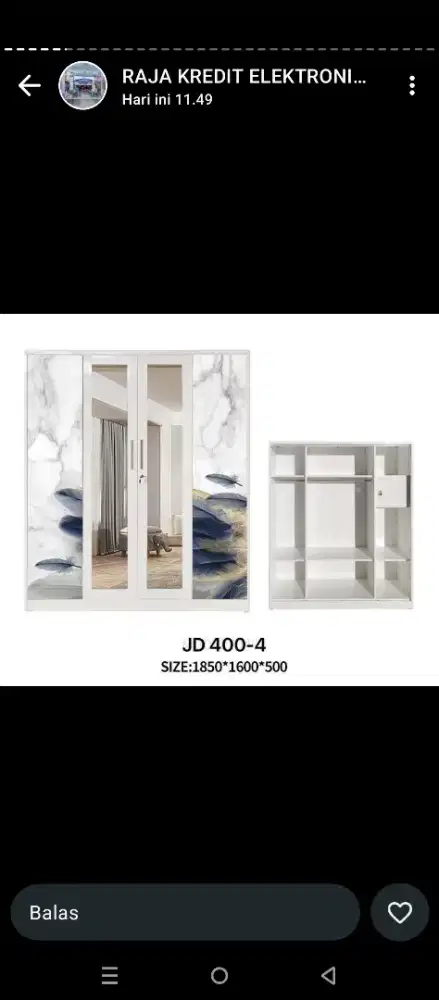 Lemari JD400-4 pintu