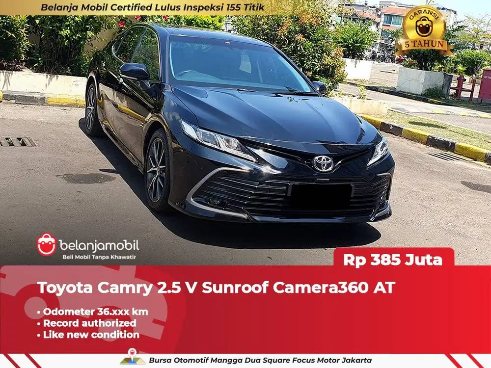 [ GARANSI 5TH ] Toyota Camry 2.5 V Sunroof Camera360 AT 2022 2023
