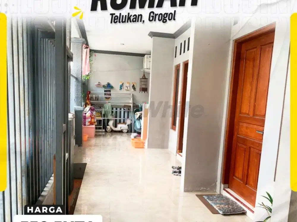 Rumah Minimalis 2Kamar Siap huni dekat Pakuwon Mall, Telukan Grogol Sukoharjo