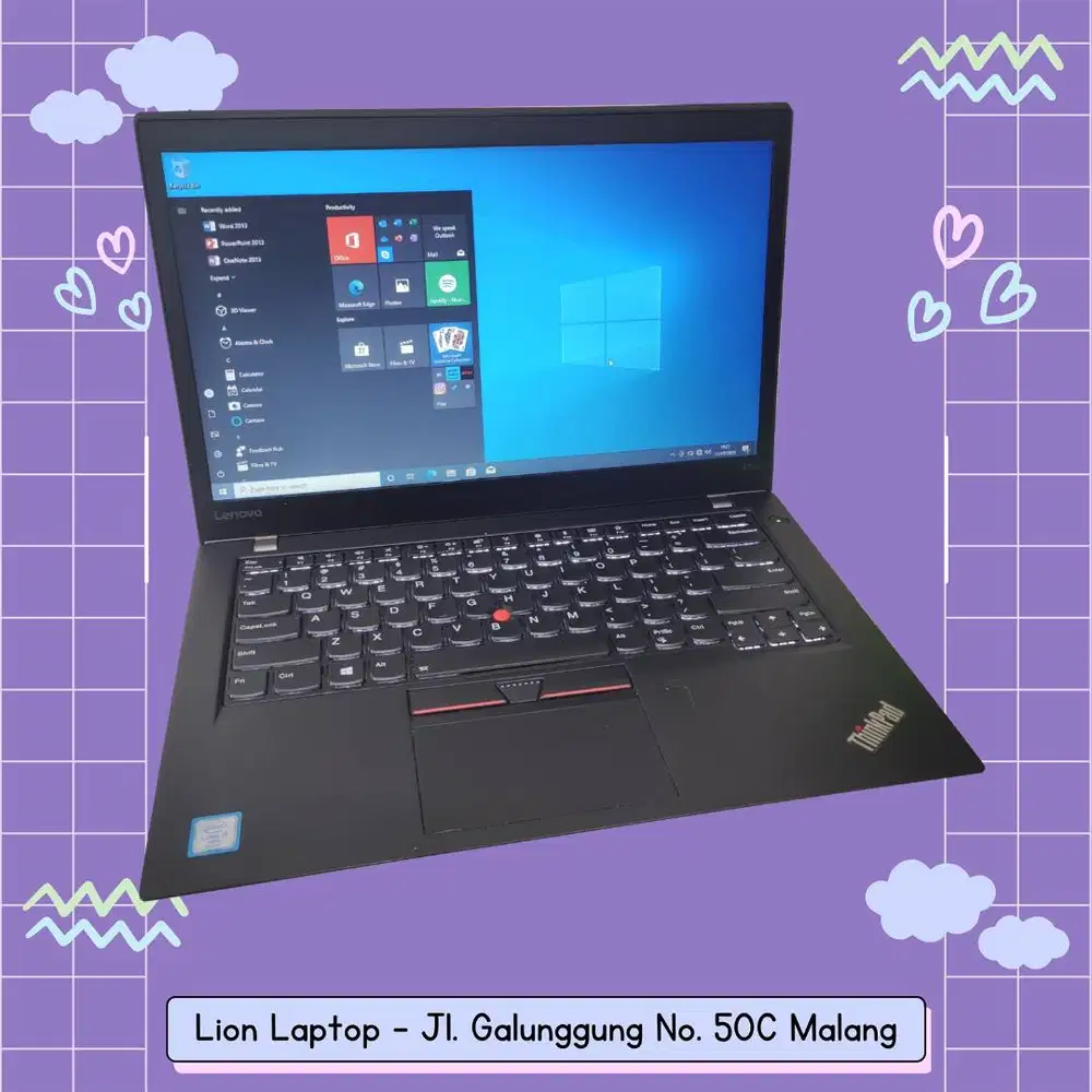 RAM 8GB SSD 256GB Core i7 SLIM Lenovo Thinkpad T470s [17|03]