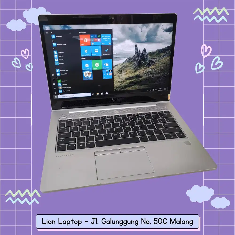 Core i7 gen 8 RAM 8GB Touchscreen Slim HP Elitebook 830 G6 [17|03]