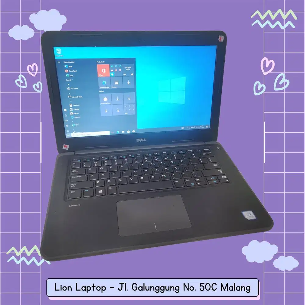 Core i5 Gen 7 Murah Mulus RAM 8GB SSD 256GB Dell Latitude 3380 [17|03]