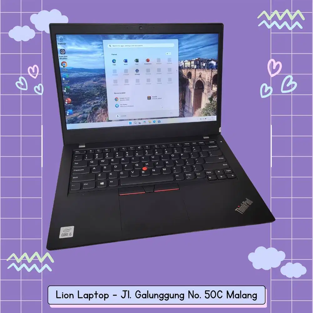 i5 Gen 10 Murah RAM 8GB SSD 256GB Lenovo Thinkpad L14 [17|03]