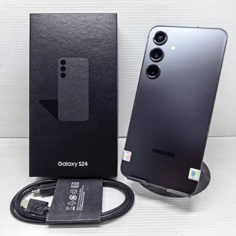 LIKE NEW MULUS SAMSUNG GALAXY S24 5G 8/256 ONYX BLACK FULLSET NO MINUS