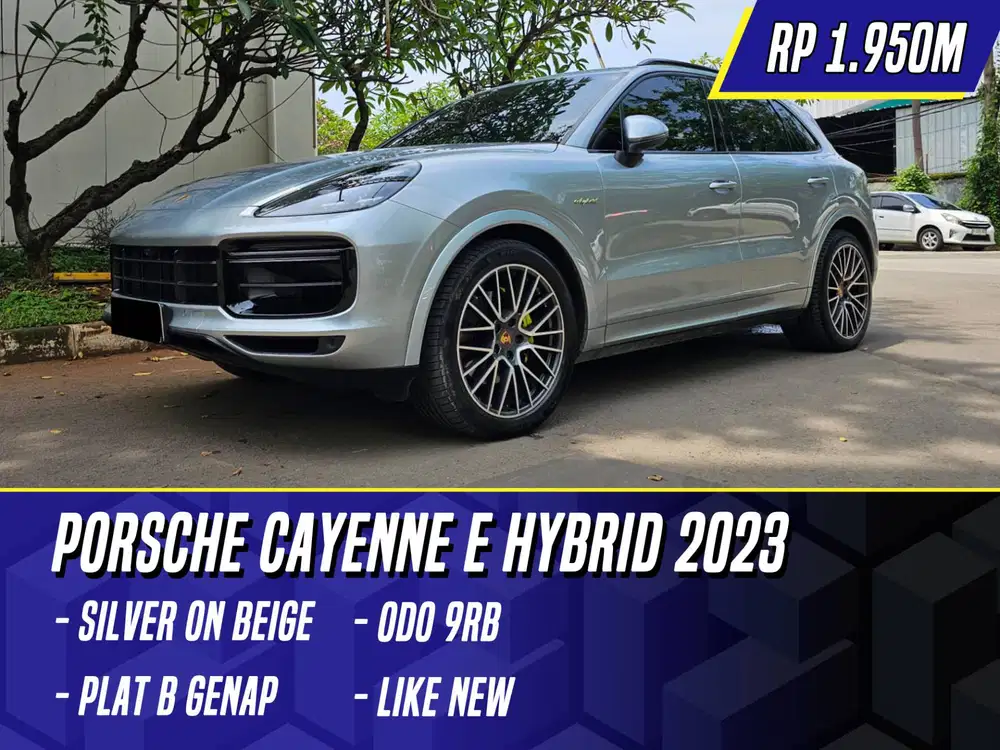 Porsche Cayenne E Hybrid 2023 Silver on Beige Abu-abu Abu Cayene