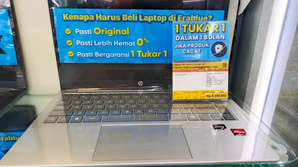 HP 14-em0531AU prosesor AMD Ryzen 5 7530U