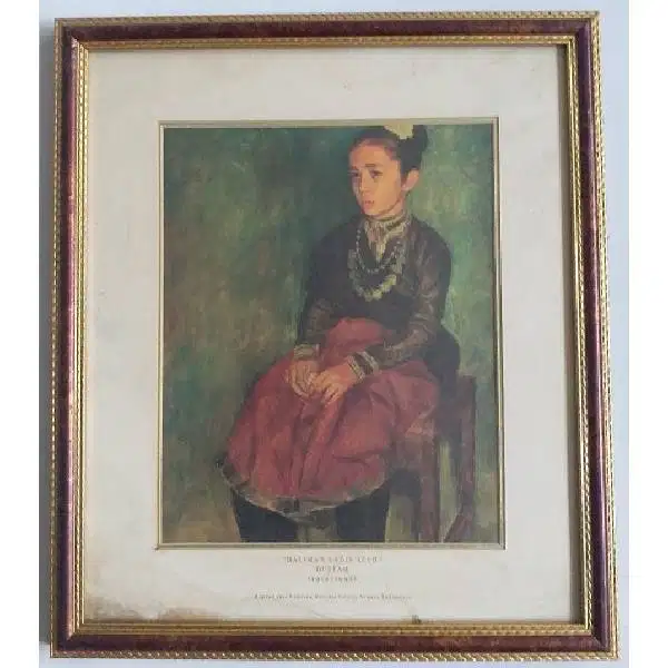 Lukisan antik DULLAH - HALIMAH GADIS ATJEH Istana negara republik Indo