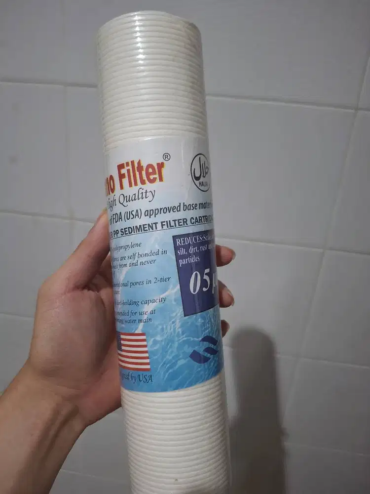 Filter air spun Nano 05 mikron ukuran 10 inci