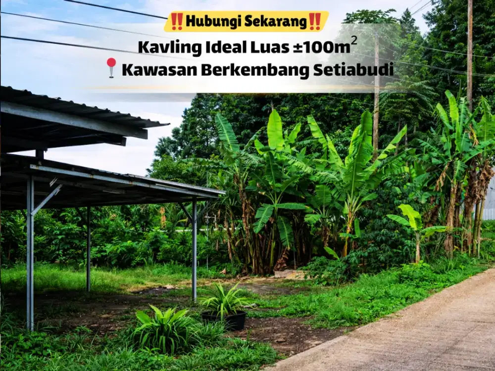 Kavling Ideal 100m² di Kawasan Berkembang