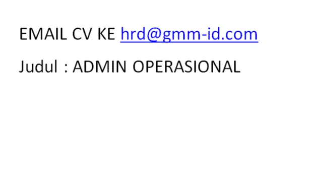 Administrasi Operasional