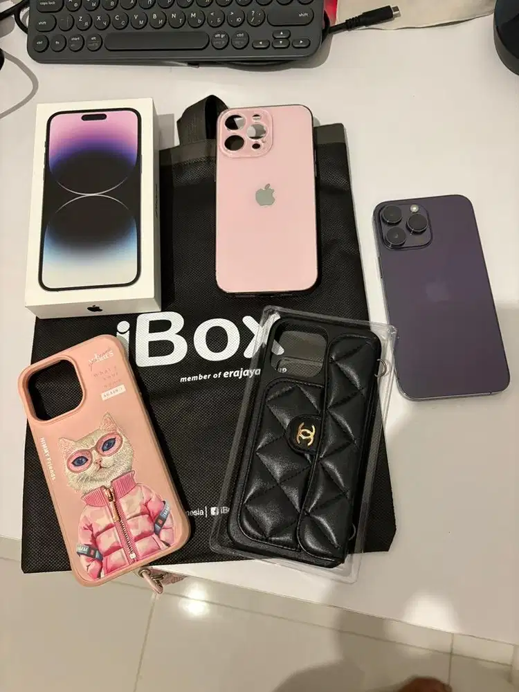 Jual iPhone 14 ProMax 128gb ex IBOX fullset mulus !