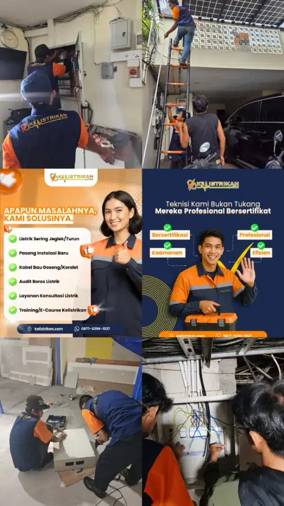 Jasa & layanan Kelistrikan 24 jam Area Jabodetabek | Kelistrikan_com