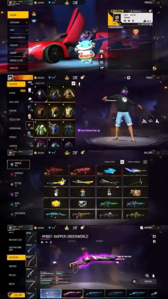 JUAL BELI AKUN FF MURAH DAN AMAN