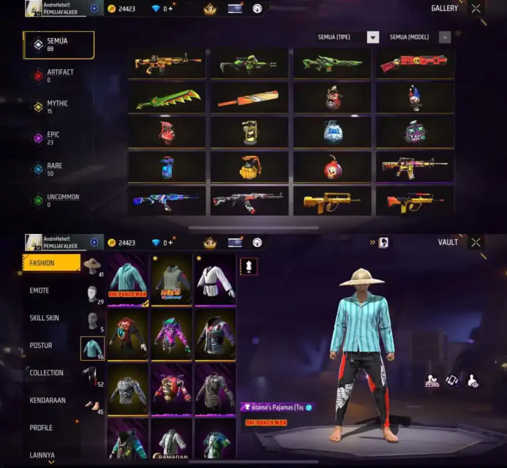 akun ff sultan termurah promo besar-besaran akun stok terbatas buruan