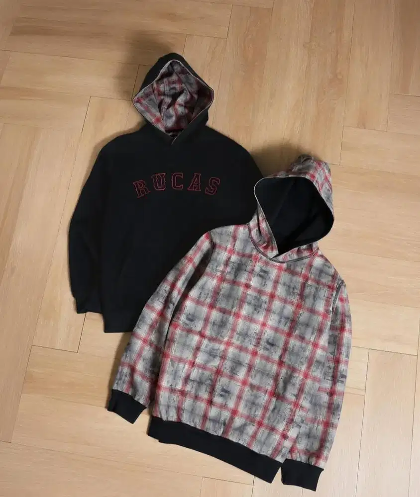 Hoodie flanel rucas