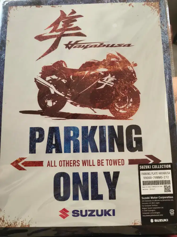 Plang Sticker Parking Suzuki Hayabusa