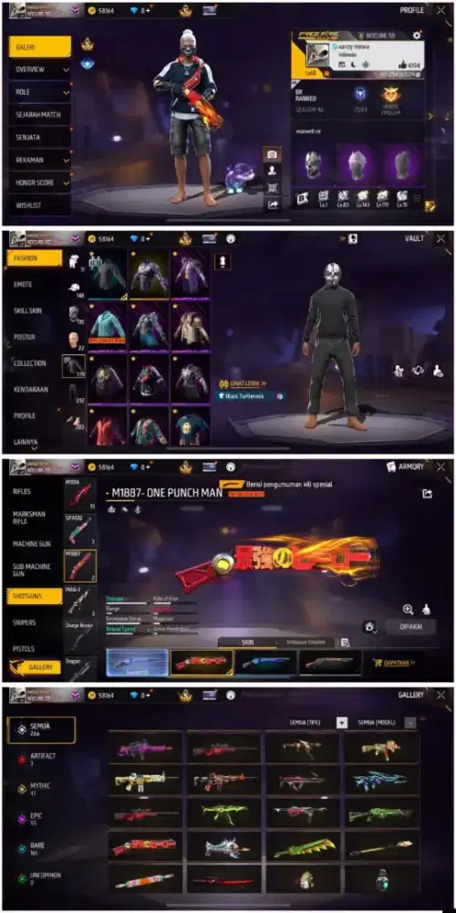 JUAL BELI AKUN FF MURAH DAN AMAN