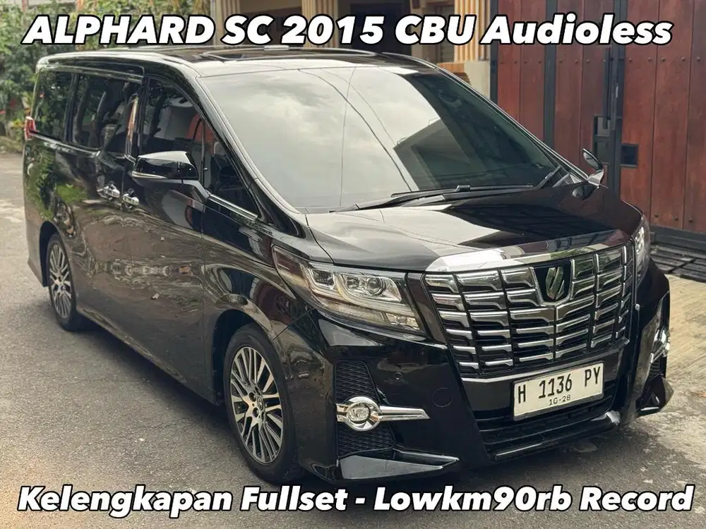 ALPHARD SC AUDIOLESS 2015 2.5 CBU JAPAN Interior Black