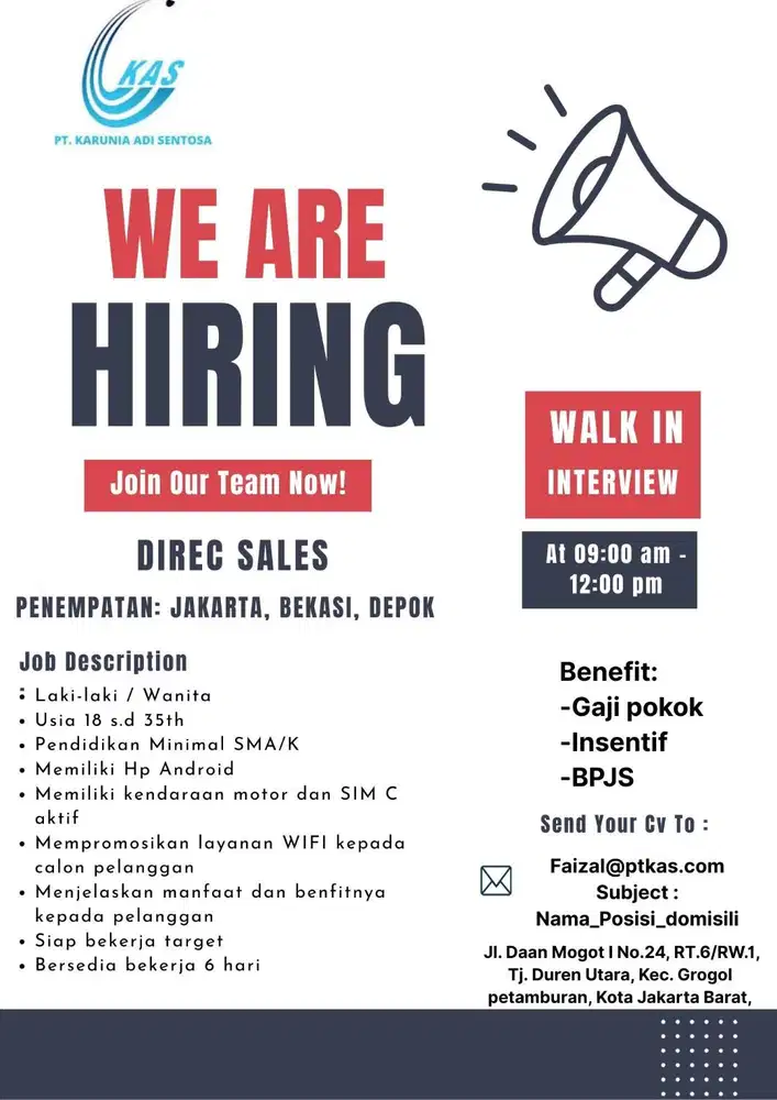 Lowangan kerja Sales